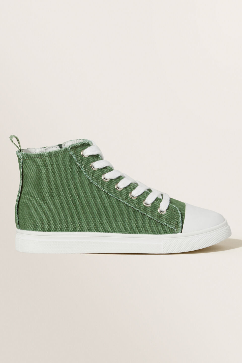 Canvas High Top  Washed Khaki