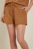 Textured Jogger Short  Sienna Brown  hi-res