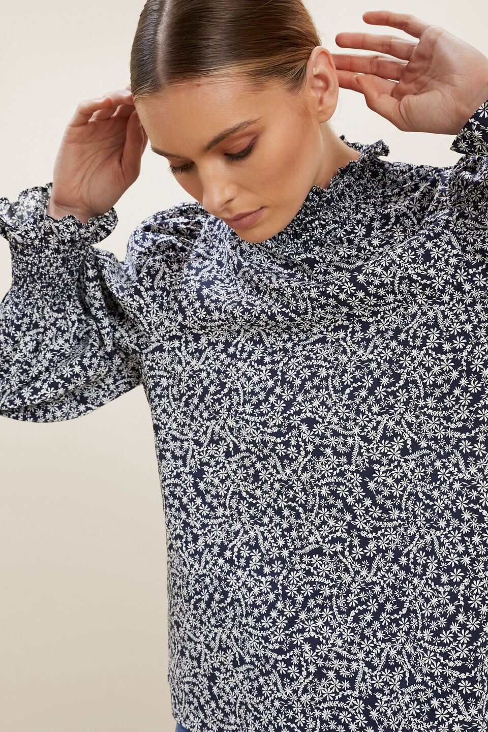 Floral Frill Blouse  Ditsy Floral