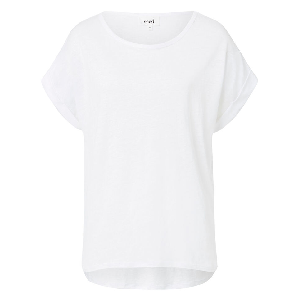 Linen Cuff Tee  1