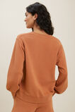 Vintage Wash V Neck Sweater  Earth Red Wash  hi-res