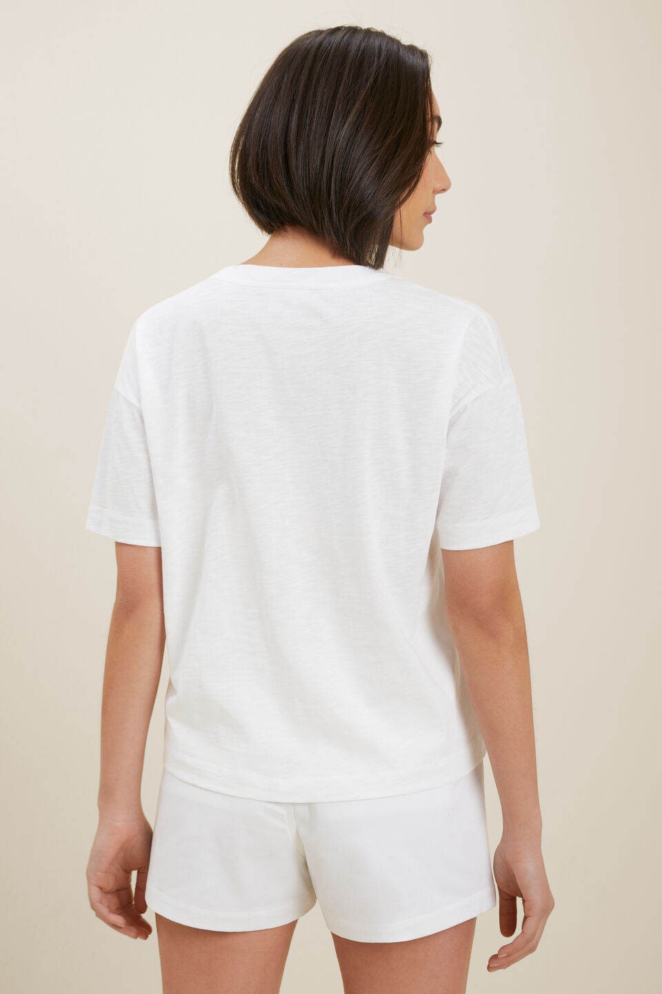 Sustainable Tee  Whisper White