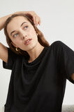 Core Linen Boxy Tee  Black  hi-res