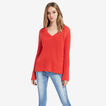 V Neck Shaker Sweater    hi-res