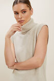 Roll Neck Vest  Neutral Blush Marle  hi-res