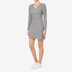 V Neck Long Sleeve Dress    hi-res