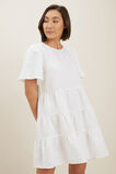 Core Linen Tiered Dress  Whisper White  hi-res