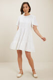 Core Linen Tiered Dress  Whisper White  hi-res