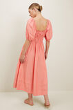 Poplin Midi Dress  Coral Rose  hi-res