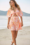 Floral Mini Dress  Cantaloupe Floral  hi-res