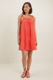 Cheesecloth Ladder Mini Dress  Chilli Red  hi-res