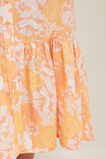 Floral Button Front Skirt  Cantaloupe Floral  hi-res