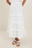 Scallop Trim Maxi Skirt  Whisper White  hi-res