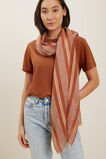 Textured Weave Scarf  Earth Red Multi  hi-res