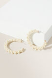 Bead Hoops  Cream  hi-res