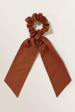Linen Scarf Scrunchie  Earth Red  hi-res