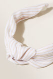 Linen Headband  Neutral Sand Stripe  hi-res