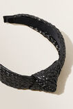 Woven Knot Headband  Black  hi-res