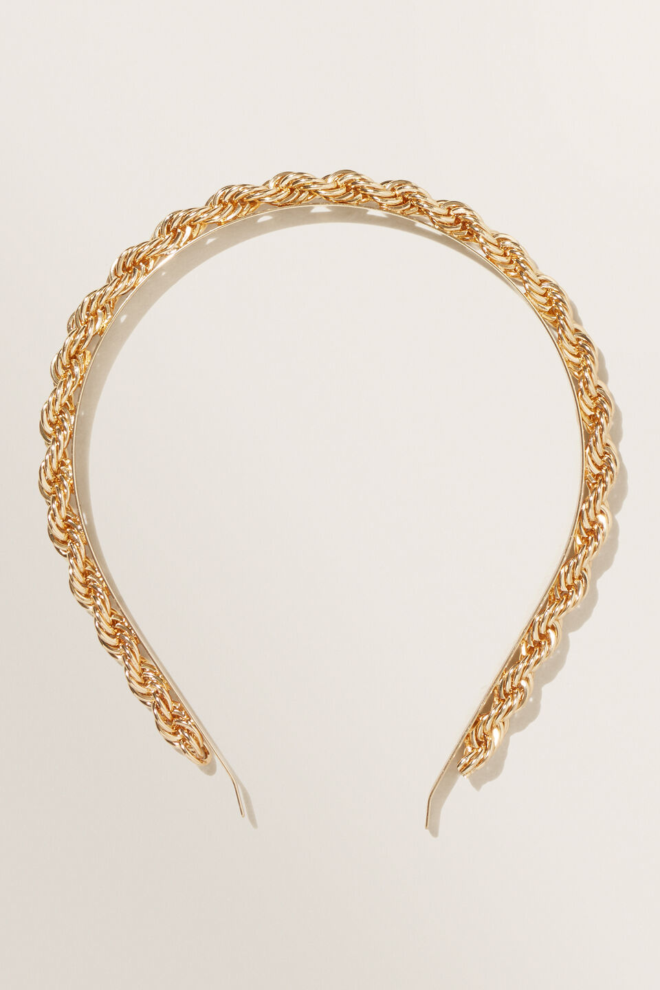 Rope Chain Headband  Gold