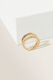 Twisted Duo Ring  Gold  hi-res