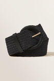 Raffia Belt  Black  hi-res