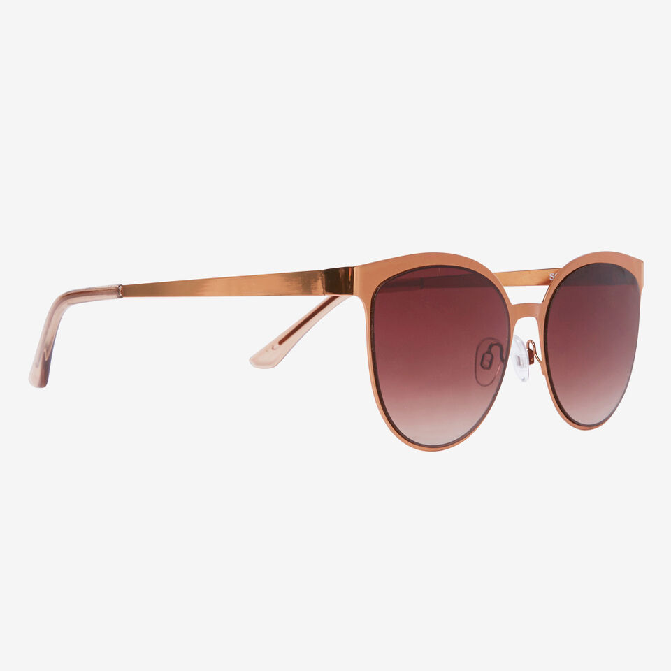 Bronze Metal Sunglasses  