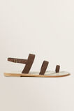 Ashley Leather Sandal  Chocolate  hi-res