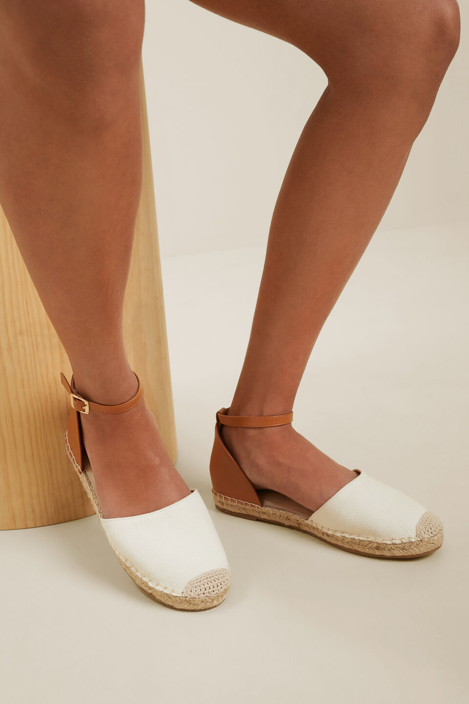 Bella Flat Espadrille  Vanilla