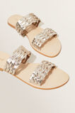 Raya Leather Woven Sandal  Gold  hi-res