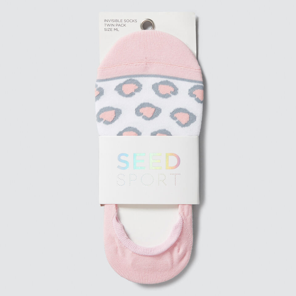 Invisible Twin Pack Socks  