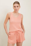 Waffle Sleep Tank Set  Dusty Coral Marle  hi-res