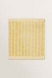 Cotton Stripe Face Towel  Butter Lemon  hi-res