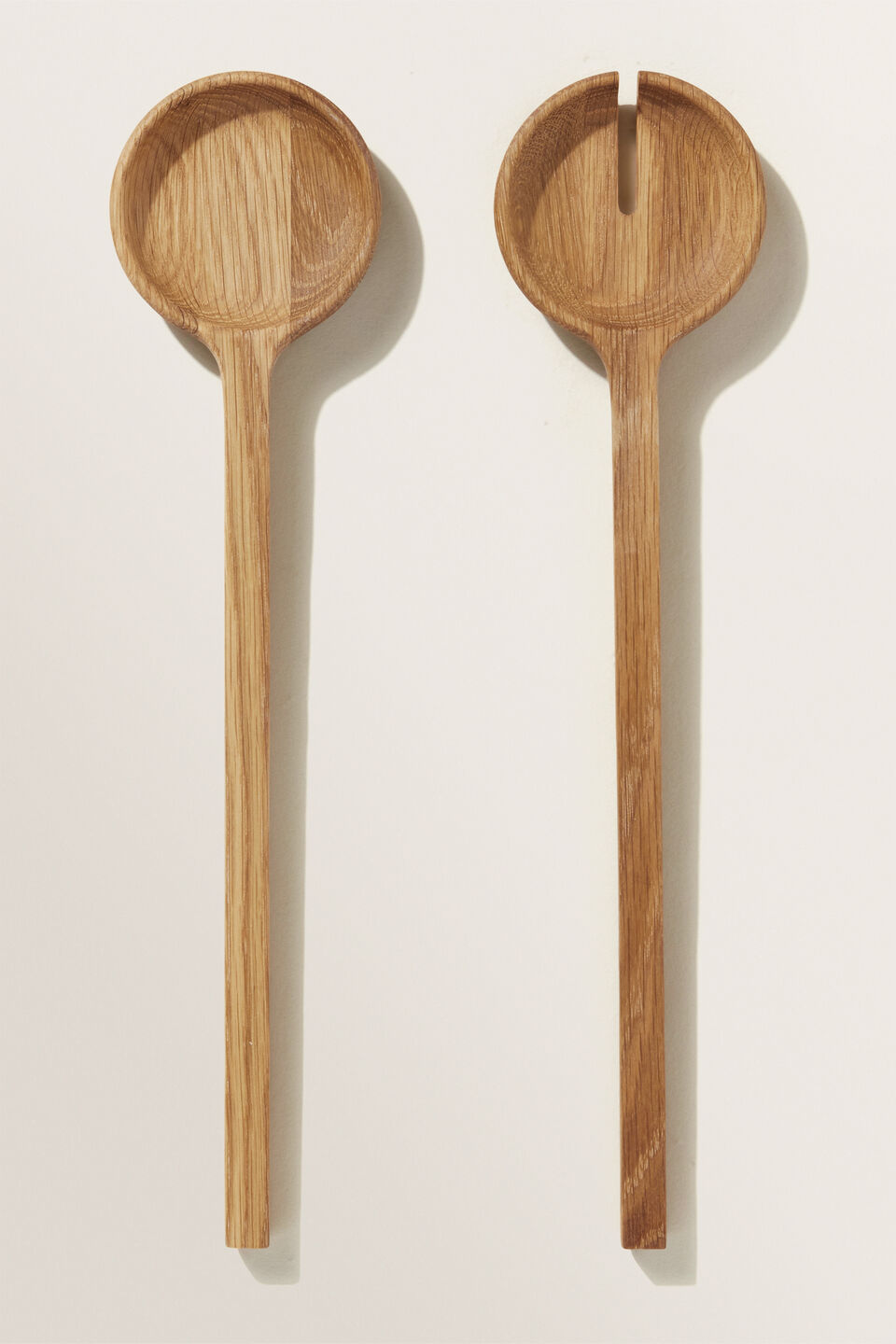 Wood Salad Servers  Light Oak