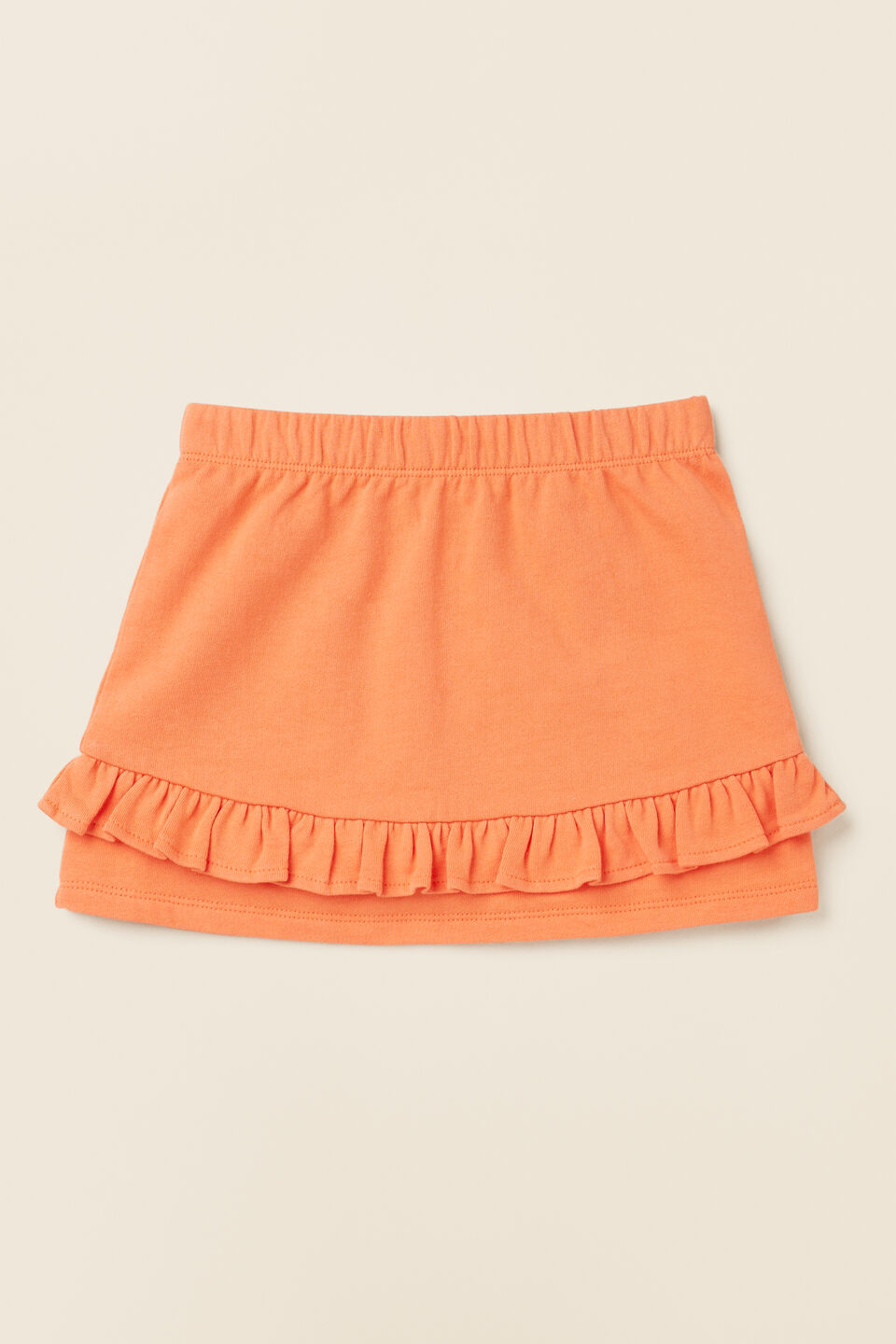 Terry Frill Skirt  Tangerine