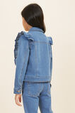 Denim Frill Jacket  Classic Blue  hi-res