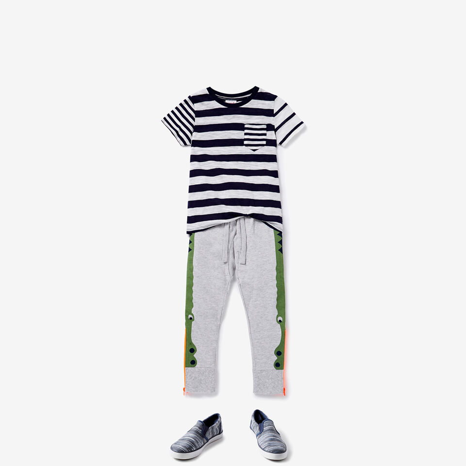 Contrast Stripe Tee  