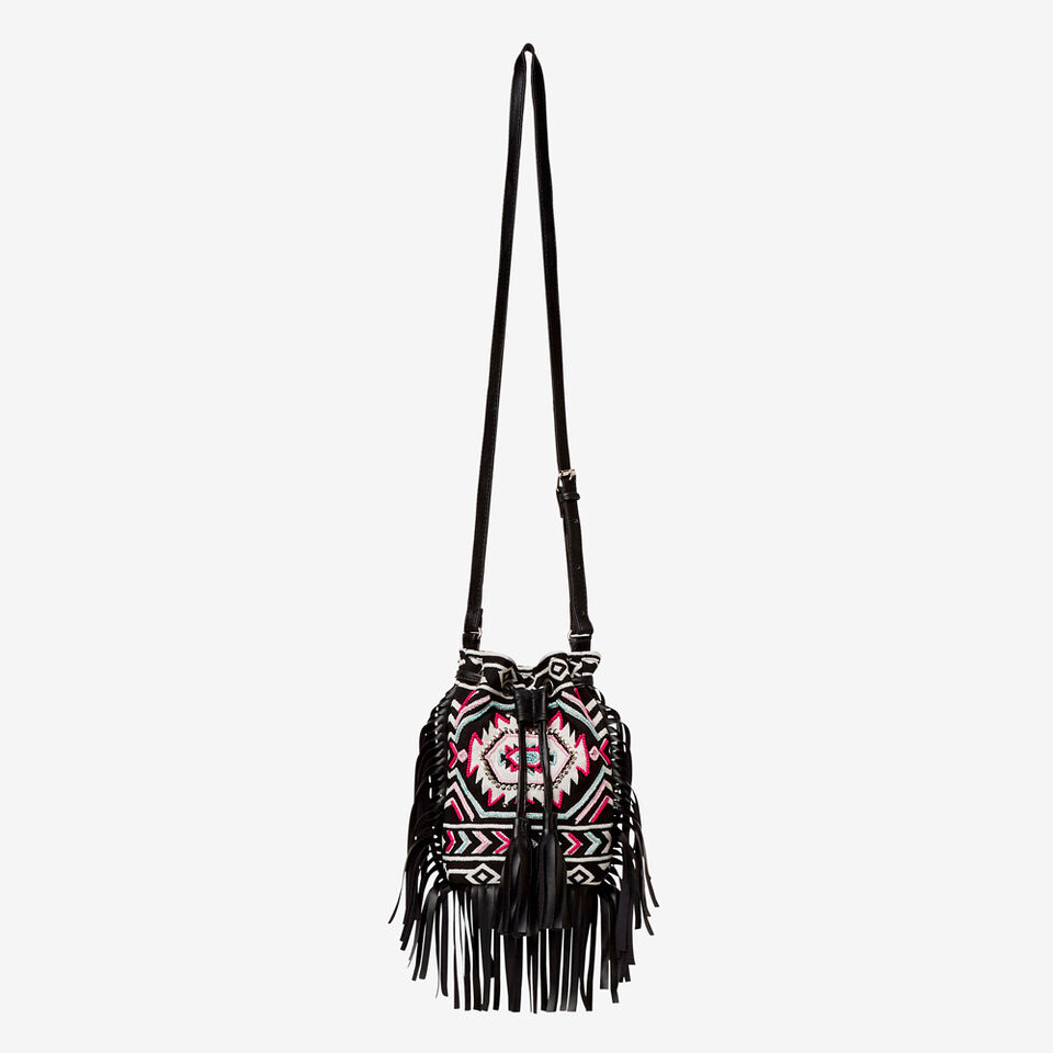 Embellished Fringe Bag  