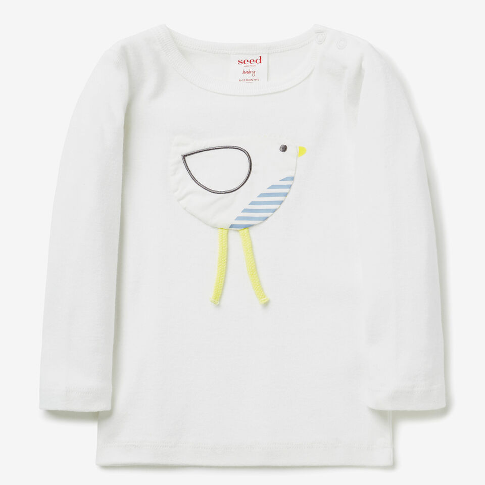 Birdie Applique Tee  