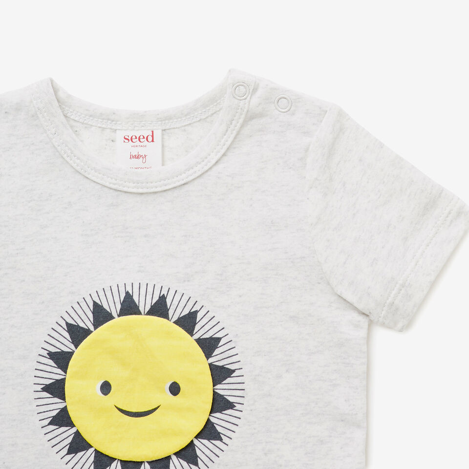 Happy Sun Print Tee  