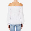 Off Shoulder Smocked Top    hi-res