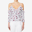 Floral Wrap Top    hi-res