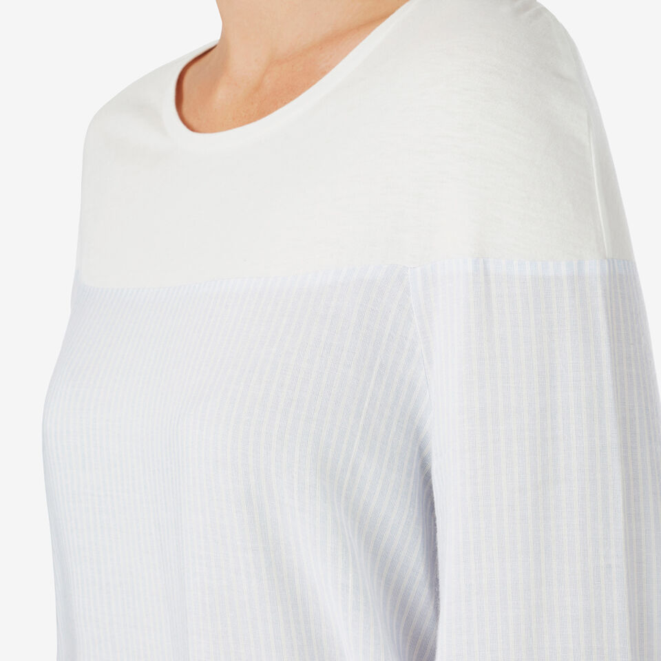 Contrast Yoke Top  