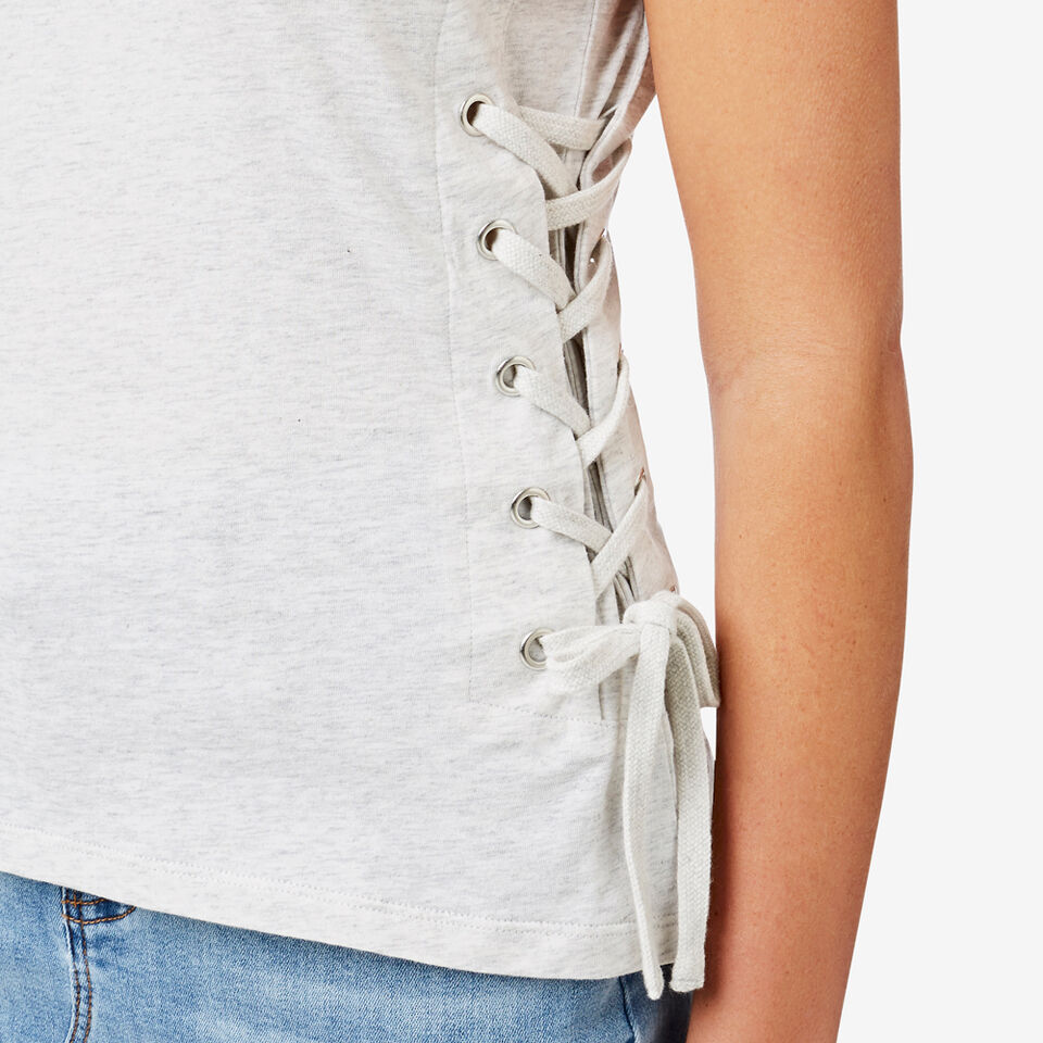 Lace Up Sides Tee  