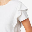 Frill Sleeve Tee    hi-res