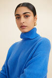 Merino Wool Roll Neck Sweater  Deep Ocean  hi-res