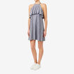 Halo Neck Stripe Dress    hi-res