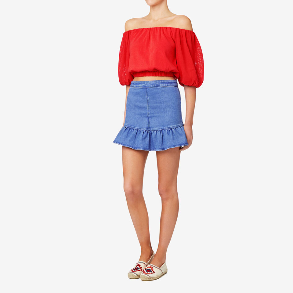 Frill Hem Skirt  