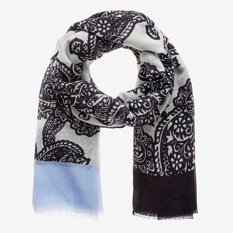 Paisley Border Scarf  