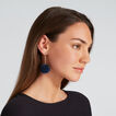 Ruffle Pom Pom Earrings    hi-res