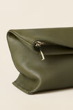 Leather Relaxed Clutch  Woodland Green  hi-res